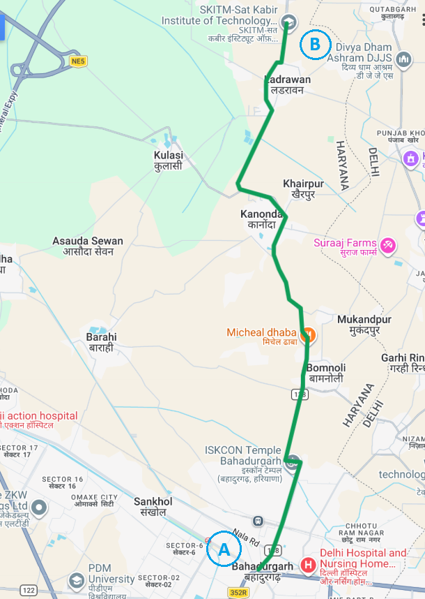 Nahara - Nahari Road (Both Side) - 13.80KM